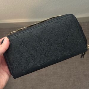 Louis Vuitton Black Embossed Monogram Wallet